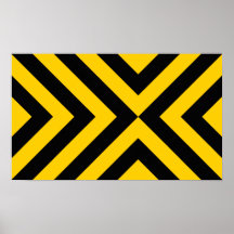 Galones amarillos y negros posters