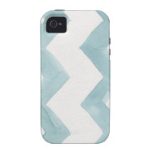 Galones del azul de la curación de la acuarela Case-Mate iPhone 4 carcasa