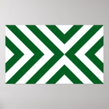 Galones verdes y blancos poster