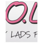 GALS ONLY LADS FORBIDDEN letterhead