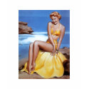 Gals T-Shirt - Retro Beach Girl 01