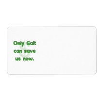 Galt Save Us Custom Shipping Labels