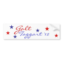 Galt Taggart '12 bumper stickers by Murphie82 Galt Taggart '12 bumper stickers