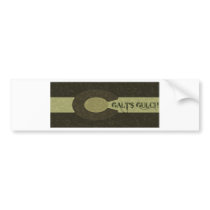 Galt's Gulch - Gray and Gold Combo Design Bumper Sticker