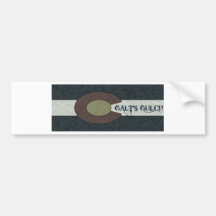 Galt's Gulch - Red White and Blue Combo Design Bumper Stickers