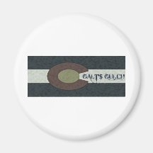 Galt's Gulch - Red White and Blue Combo Design Magnet
