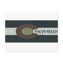Galt's Gulch - Red White and Blue Combo Design Post Card
