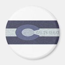 Galt's Gulch - Steel Blue Combo Design Fridge Magnets