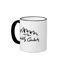 "Galt's Gulch" & "Taggart Transcontinental" combo mugs by jimdandys "Galt's Gulch" & "Taggart Transcontinental" combo mugs