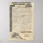 Galveston Bay and Texas Land Company Posters