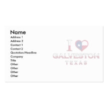 Galveston, Texas Business Card