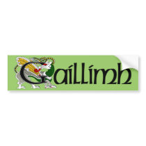 Galway (Gaelic) Bumper Sticker bumper stickers by irishcountry Galway (Gaelic) Bumper Sticker bumper stickers