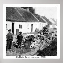 Galway Ireland - Claddagh village early 1900's Posters