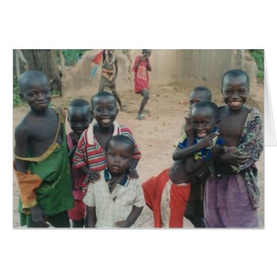 Gambia Children (Gambia Village Series Card #4) by twinapollo