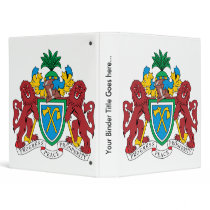 Gambia Coat of Arms detail 3 Ring Binders