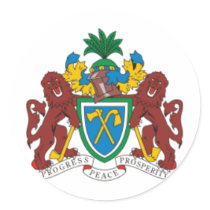 Gambia coat of arms sticker
