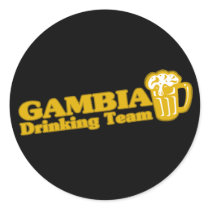 Gambia Drinking Team Sticker