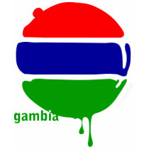 Gambia Drops Dark t-shirts by africanpath Gambia Drops Dark t-shirts