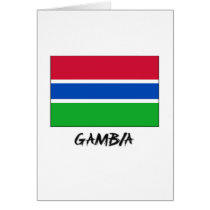 Gambia Flag cards by flagshirt Gambia Flag cards