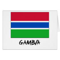 Gambia Flag cards by flagshirt Gambia Flag cards