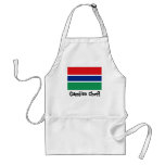 Gambia flag chef apron