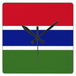 Gambia Flag wall clocks
