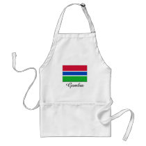 Gambia Flag Design Aprons