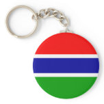 Gambia Flag Key Chain