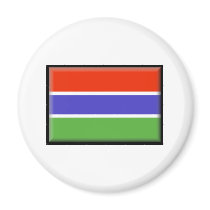 Gambia Flag magnets