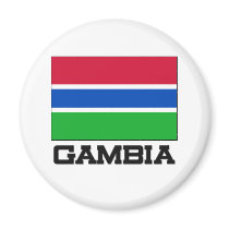Gambia Flag Magnet