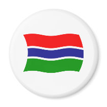 Gambia Flag Magnet