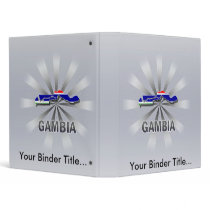 Gambia Flag Map 2.0 3 Ring Binder