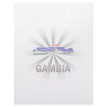 Gambia Flag Map 2.0 Letterhead Template
