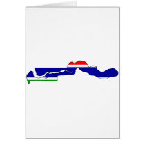 Gambia flag map cards by FlagStore Gambia flag map cards