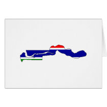 Gambia flag map cards by FlagStore Gambia flag map cards