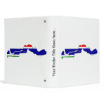 Gambia Flag Map full size binders