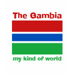 Gambia Flag Map Text Ladies Baby Doll