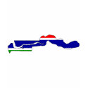 Gambia flag map t-shirts