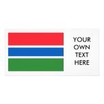 Gambia Flag Photo Card Template