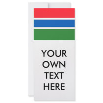 Gambia Flag rack cards