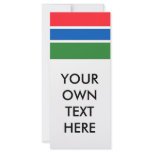 Gambia Flag Customized Rack Card