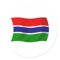 Gambia Flag Sticker