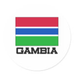 Gambia Flag Sticker