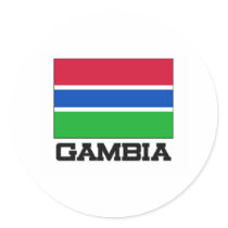 Gambia Flag Sticker