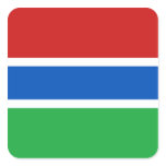 Gambia Flag Sticker