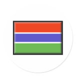 Gambia Flag Sticker