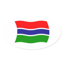 Gambia Flag Sticker