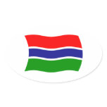 Gambia Flag Sticker