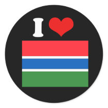 Gambia Flag Stickers