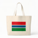 Gambia Flag Tote Bag by FlagTshirts Gambia Flag Tote Bag